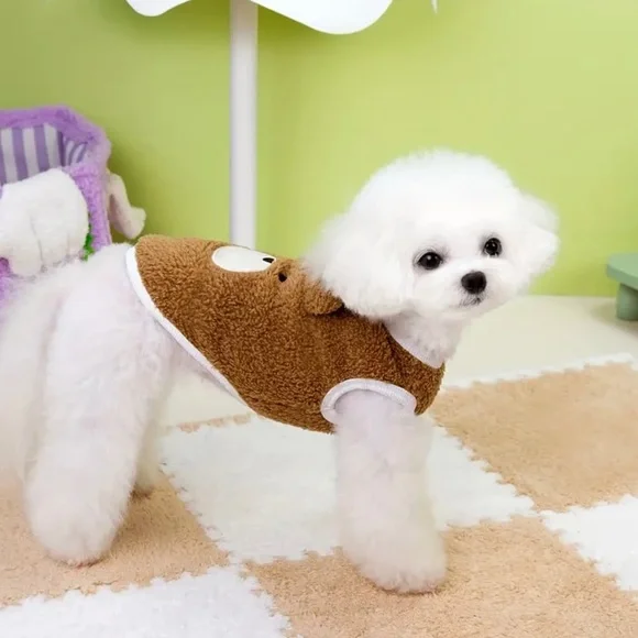 Cozy Brown Dog Sweater - Picture 2 of 3